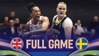 Great Britain v Sweden | Full Basketball Game | FIBA Women's EuroBasket 2025 Qualifiers