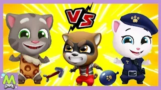 Говорящий Том Сила Всплеска/Talking Tom Splash Force.Том vs Анджела.Кто Лучший Победитель Енотов