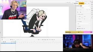 xQc reacts to MeatCanyon working on his video