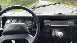 1995 Defender 90 Highway Driving 40-75 MPH