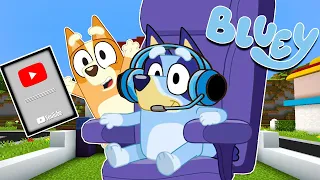 BLUEY y BINGO se CONVIERTEN en YOUTUBER | Las Aventuras de BLUEY en ROBLOX!