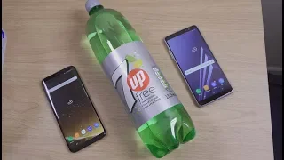 Samsung Galaxy A8 Plus vs S8 Plus - 7UP Freeze Test 24 Hours!