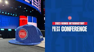 Pistons Rookie Introductory Press Conference | NBA Draft 2023 | Pistons TV