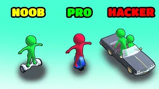 Scooter Taxi Gameplay - NOOB vs PRO vs HACKER (iOS/Android)