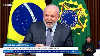 Lula anuncia projetos sociais prioritários