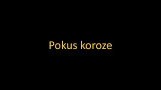 Pokus koroze hřebíku