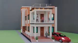 New House Elevation 25*30 Best House Plan,3D 25x30 Makan Ka Naksha,4 Bedroom Car parking House Plan