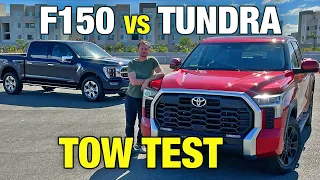 Toyota Tundra vs. Ford F-150 Hybrid | Full-Size Truck Comparison | Towing Capacity, Interior & More