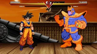 GOKU vs THANOS - AMAZING EPIC FIGHT BATTLE !