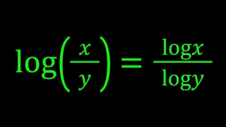 Solving A Nice Logarithmic Equation