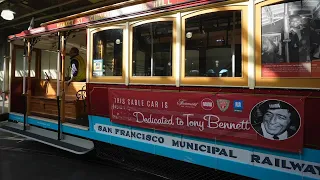 Riders can climb 'halfway to the stars' on San Francisco cable car dedicated to Tony Bennett