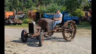Running the 1930 Ford Model A Tractor