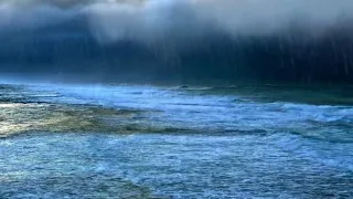 Tormenta Sonido de Lluvia en el Mar Viento Olas y Truenos lluvia HD Relajarse y Dormir Profundamente