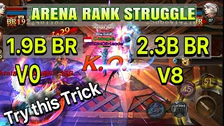 RANK ARENA STRUGGLE!! LITTLE TIPS!! LEGACY OF DISCORD