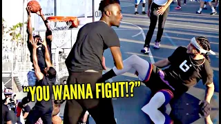 "YOU WANNA FIGHT!?" Trash Talkers Were Talking CRAZY at Wanted To FIGHT!? Venice Beach HEATED 5v5