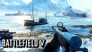 Battlefield V - [51 - 19] Conquest Gameplay Narvik (No commentary)