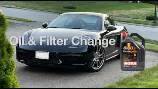 Oil & Filter Change - 2018 Porsche 718 Cayman S