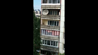 Soviet style apartment complexes in Riga, Latvia.