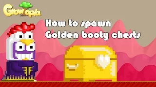 Growtopia - How to Spawn Golden Booty Chests