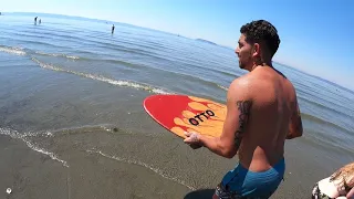 OL Skateboards Skimboarding in Washington state!