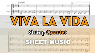 Coldplay - Viva La Vida | String Quartet (Sheet Music/Full Score)