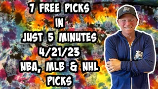 NBA, MLB, NHL  Best Bets for Today Picks & Predictions Friday 4/21/23 | 7 Picks in 5 Minutes