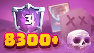 GRAVEYARD 8300+ TROPHIES PUSHING TOP 3 GLOBAL - CLASH ROYALE