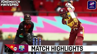West Indies vs PNG 2nd T20 World Cup Match Highlights | ICC World Cup 2024 | WI vs PNG Highlights