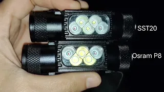 5 Led Headlamp H05B model - SST20 vs Osram P8
