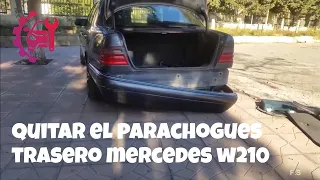 Quitar el Parachoques Trasero Mercedes w210