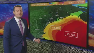 Teddy's huge waves to bring flooding, erosion during high tide Tuesday