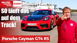 Menzel fährt Porsche Cayman GT4 RS: SO fährst DU richtig auf der Rennstrecke! | auto motor und sport