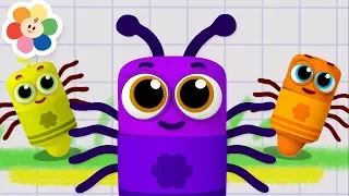 Itsy Bitsy Spider | Nursery Rhymes Collection With Color Crew Babies | Kids Songs by Baby First TV