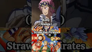 Who is strongest || Koby (Manga) vs Straw Hat Pirates || #onepiece #shorts