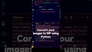 Convert your images to GIF using Python #shorts #python #coding