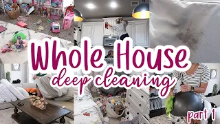 DEEP CLEAN HOUSE TRANSFORMATION / WHOLE HOUSE CLEAN WITH ME 2022 / FALL CLEANING MOTIVATION / PART 1