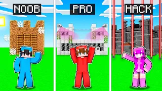 Minecraft Prisión NOOB vs PRO vs HACKER: Nadie Escapa de la Prisión Más Segura