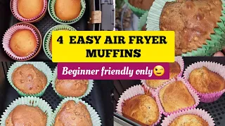 4 Easy Air Fryer Muffins Recipes For Special Occasion. Beginner Friendly Cupcakes Recipes
