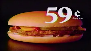 1990 McDonald's Cheeseburger Commercial