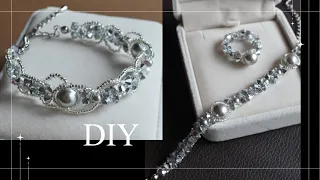 DIY☆Easily arrange a simple bracelet into a gorgeous one.