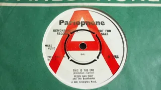 Folk Beat - GENE LATTER as TEENY & TONY & BB - This Is The End - PARLOPHONE R 5268 UK 1965 Dancer