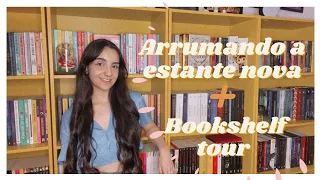 ESTANTE NOVAA |Arrumando com vocês +bookshelf tour     #booktube #estantedelivros