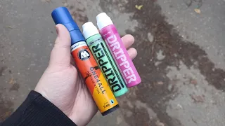 Тест чернил от В МАСКЕ в помпе molotow 15мм + сквизеры dripper