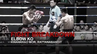 MUAY THAI FIGHT BREAKDOWN: Nasty Elbow KO! | Evolve University