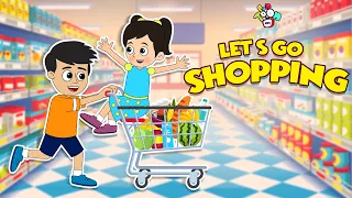 Let's Go Shopping | Animated Stories | English Cartoon | Moral Stories | PunToon Kids