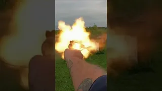 S&W 44 mag blows up card from cylinder gap