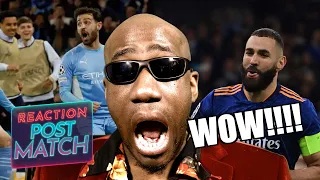 Manchester City 4-3 Real Madrid Reaction Post Match Analysis | PEP GAVE BIRTH TO CARLO. BENZEMA!!!