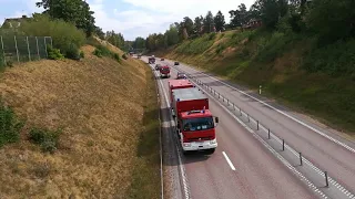 Convoy of firefigthers from Poland.