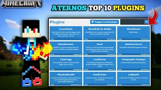 Aternos Top 10 Best Plugins Every SMP Needs || How to Add and Use In Minecraft Server Hindi 🤩