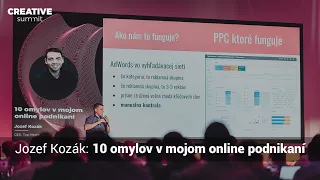 Jozef Kozák: 10 omylov v mojom online podnikaní (ukážka z prednášky)